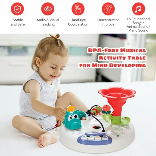 اسباب بازی موزیکال میز چند کاره هولی تویز مدل 8999 Hola Toys Activity Play Table