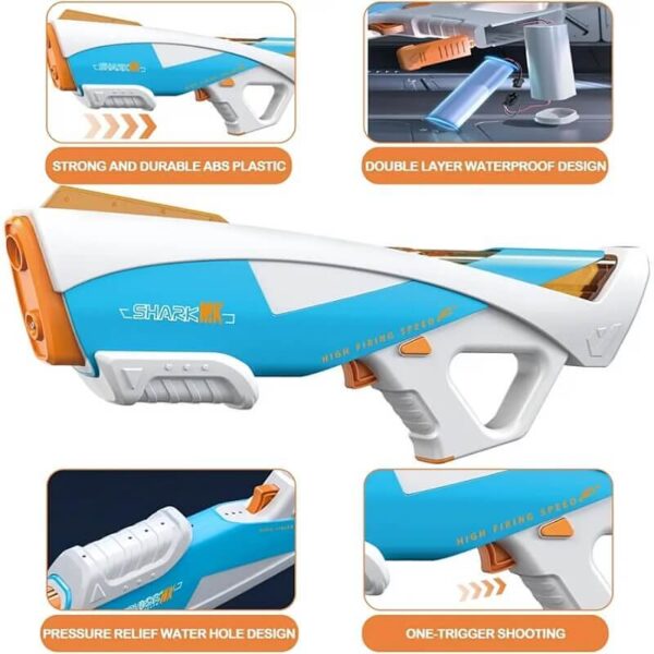 تفنگ آبپاش شارژی مدل yacht space watergun - کد 064 