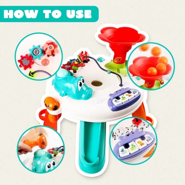 اسباب بازی موزیکال میز چند کاره هولی تویز مدل 8999 Hola Toys Activity Play Table