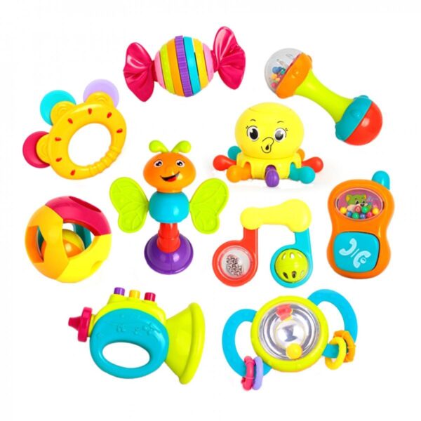 پک جغجغه 939 نوزاد 10 عددی هالی تویز Huile toys