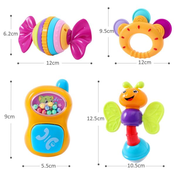 پک جغجغه 939 نوزاد 10 عددی هالی تویز Huile toys