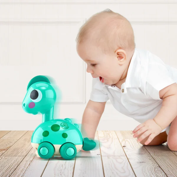 دایناسور موزیکال رنگ آبی کد 6110 هولی تویز Huile Toys